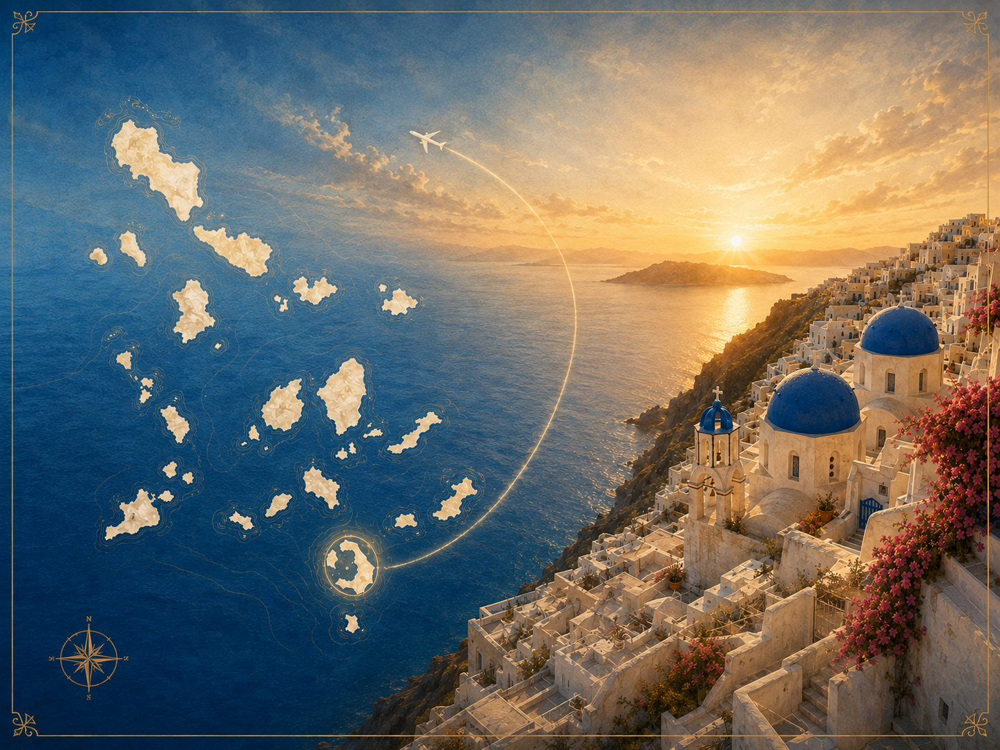 Carte ancienne des Cyclades